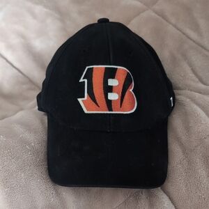 NFL Black Cap with Gray Logo